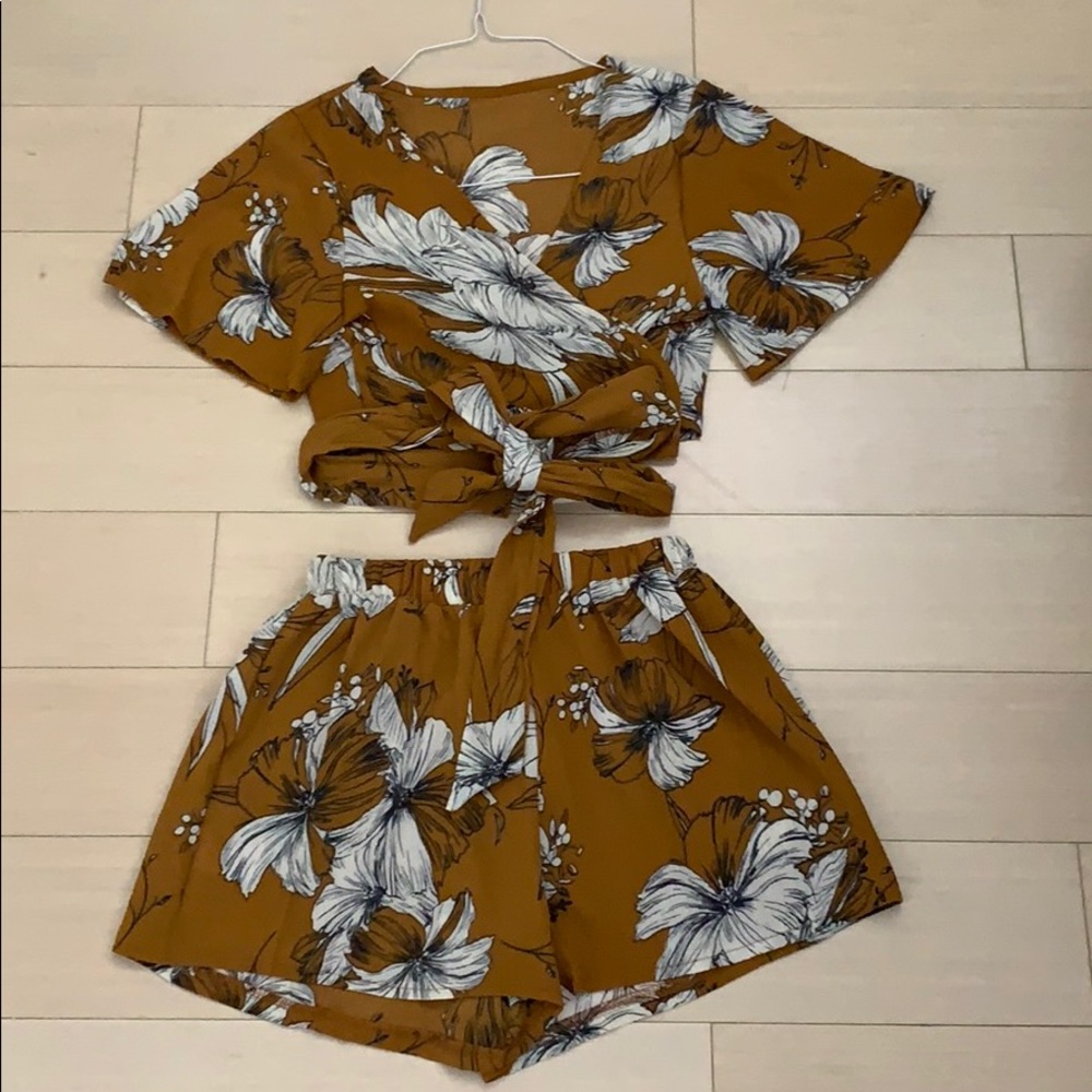 Floral two piece set